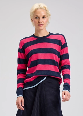 MULTISTRIPE CREW Flexible Material MinimalistSilhouette