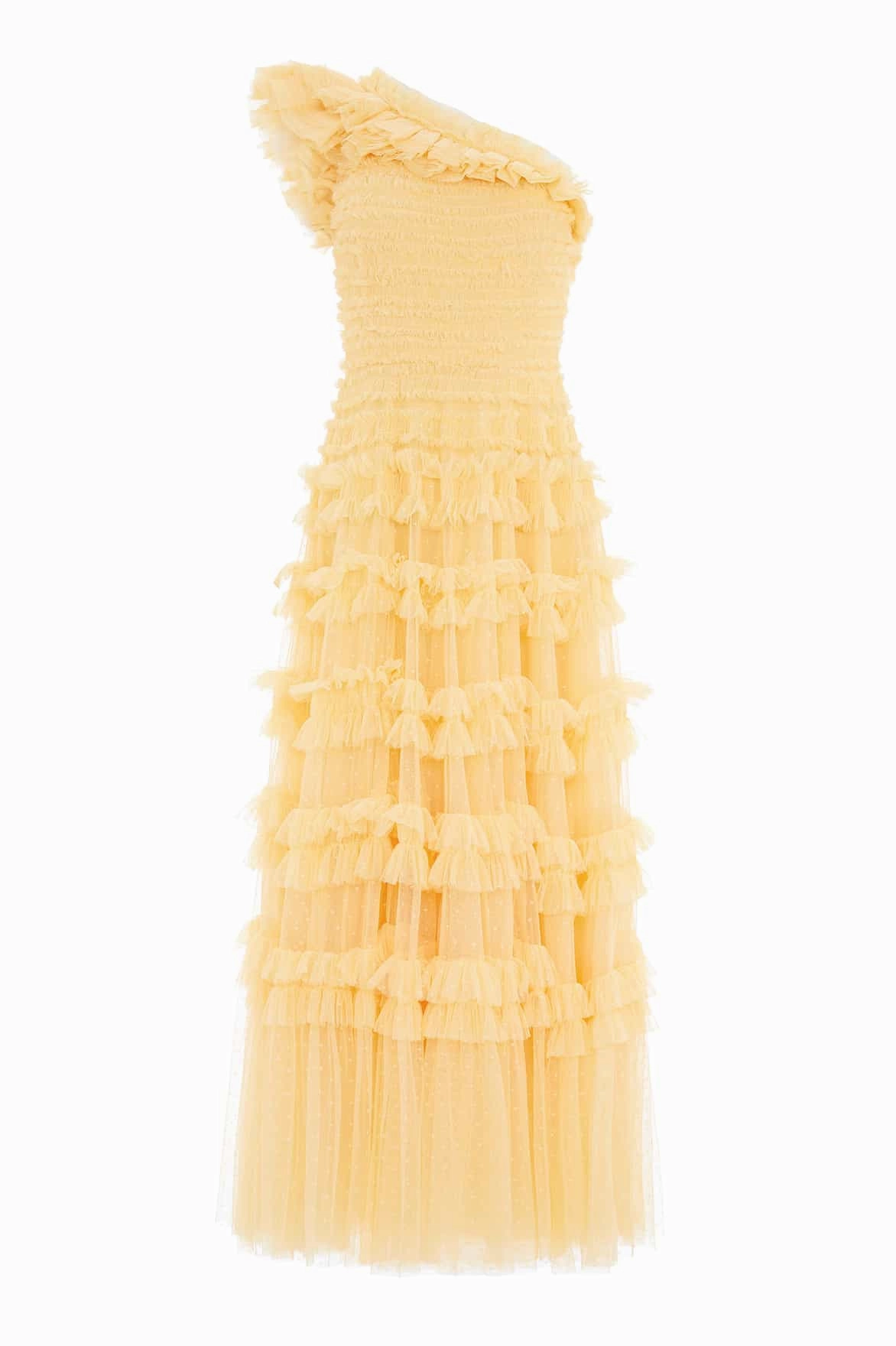 Lisette Ruffle One-Shoulder Gown Timeless Appeal Art Spirit