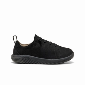 Chill Walk Little Kids' KNX Leather Sneaker  |  Triple Black