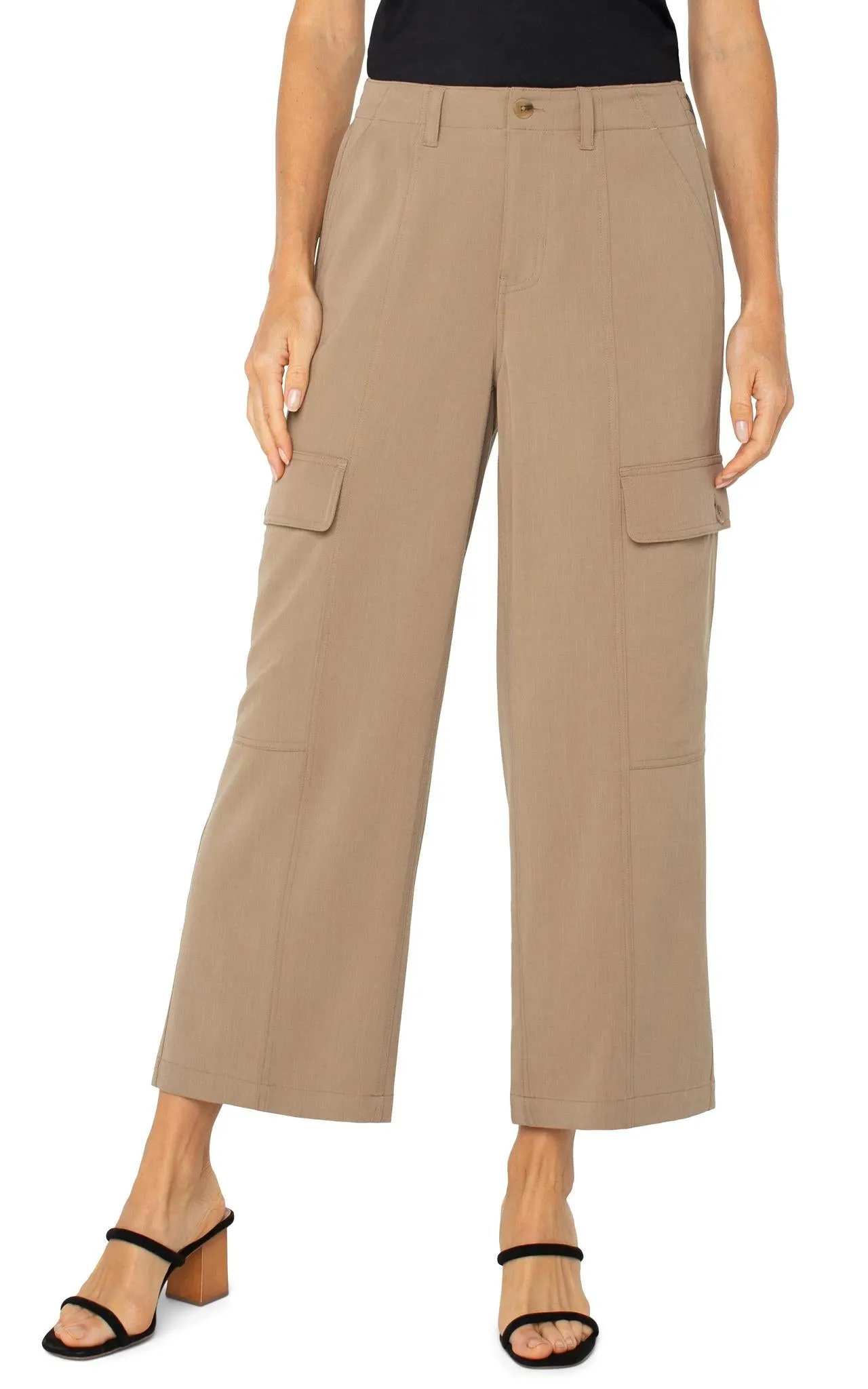 Liverpool High Rise Cargo Straight Leg Pant Layered Wear