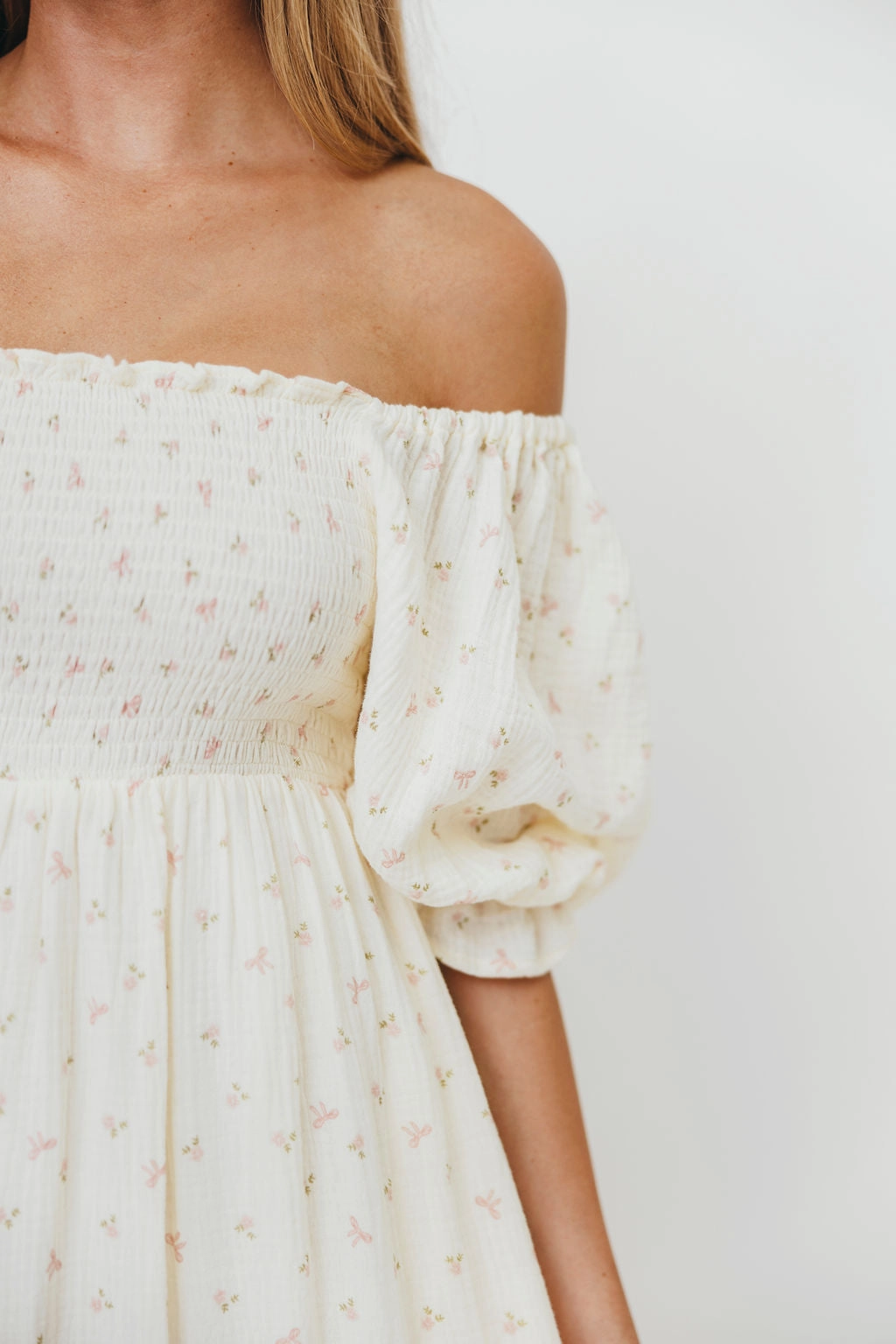 Livvy 100% Cotton Maxi Dress in Petite Pink Floral - Bump Friendly & Inclusive Sizing Smart Fabric Sleek Cut