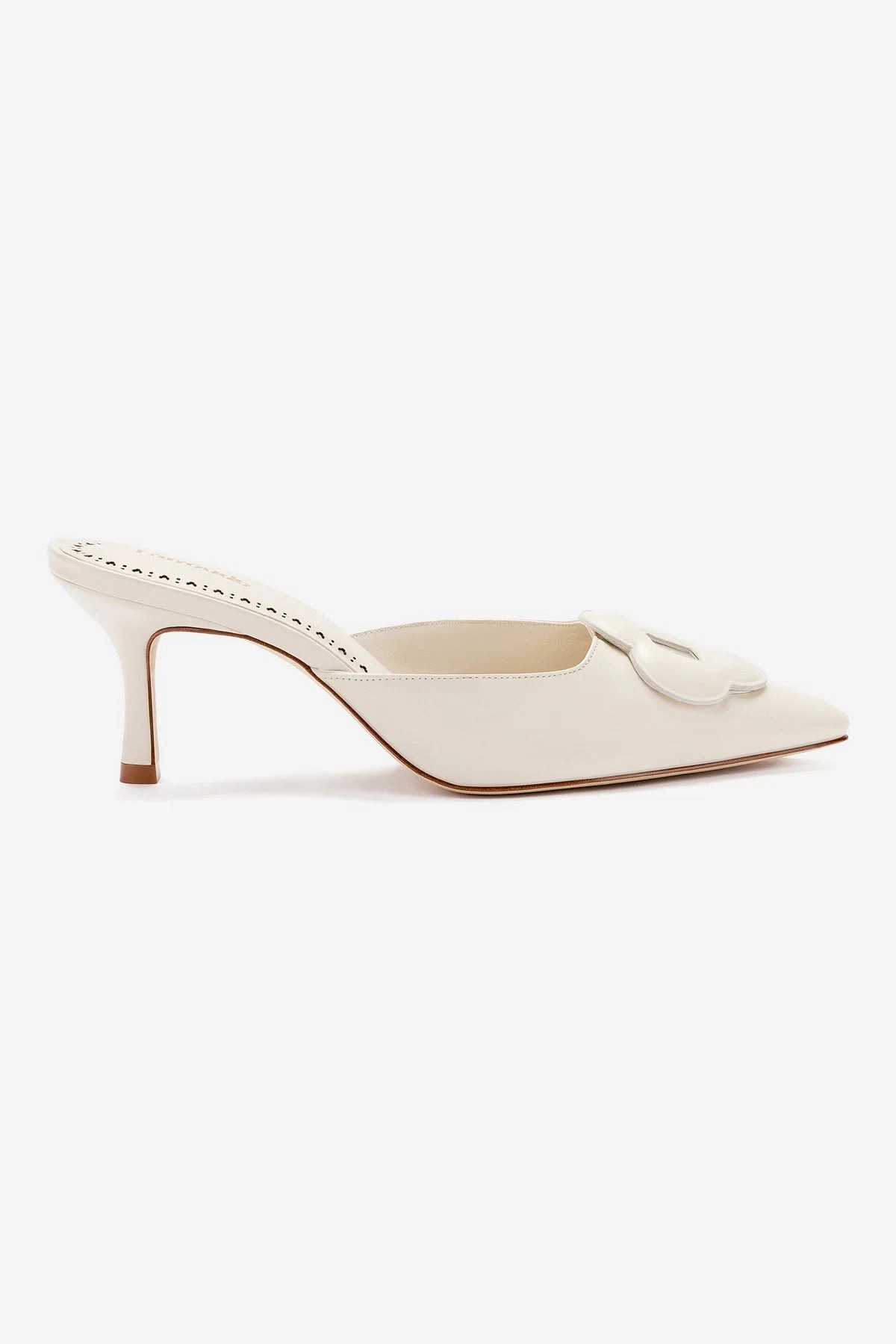 Commute Light Street Cool Flora Pump In Ivory Leather