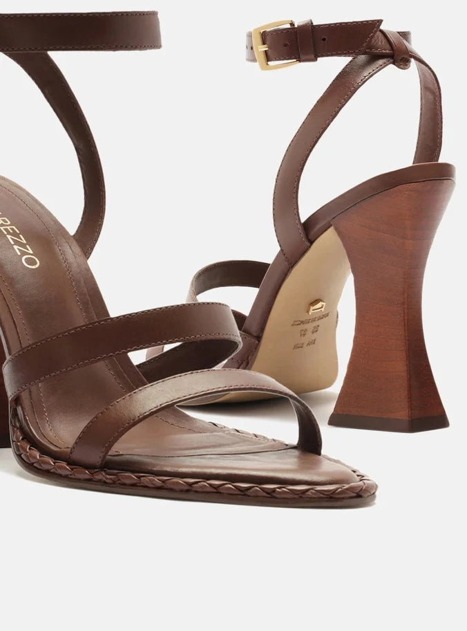 Travel-Friendly Shoes Recycled Components London Leather  Geometric Sandal