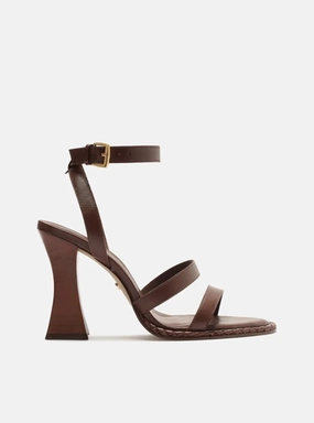 Stay Casual Padded Heel London Leather  Geometric Sandal