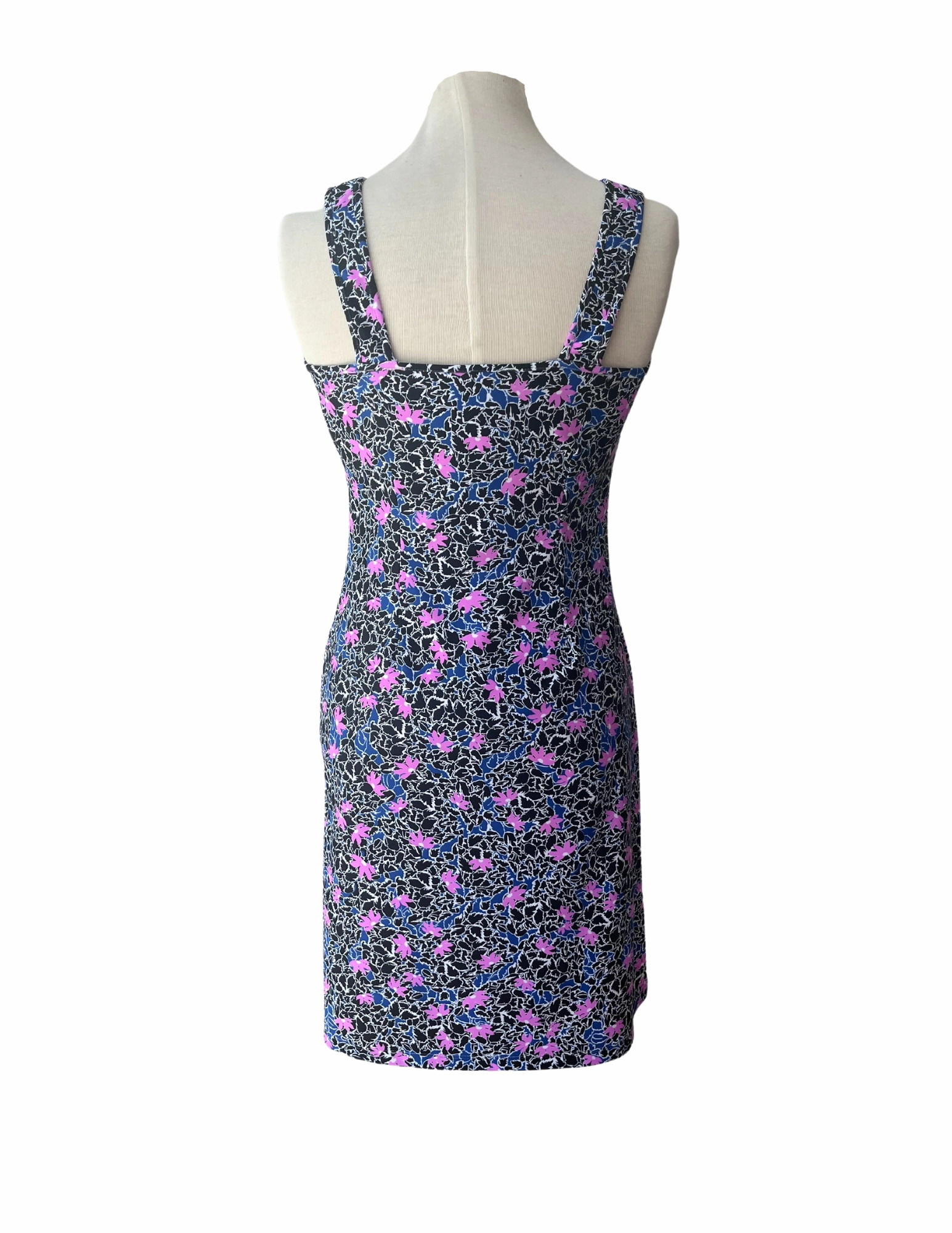 Long Bali Tank Dress Scaevola Orchid/Black Adjustable-Straps Relax Motion