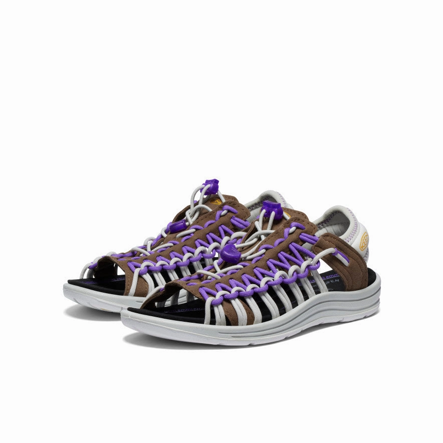 Practical Design Versatile Comfort Women's UNEEK II Open Toe x emmi  |  Dark Earth/Tillandsia Purple