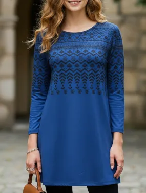 Convertible Collar Loose fit crew neck T-shirt