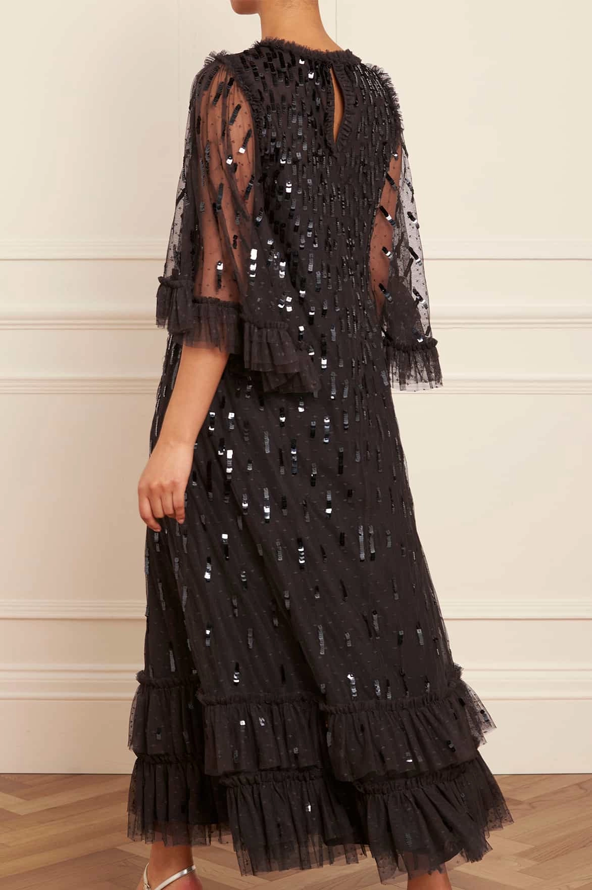 Back-Pocket Sequin Dash Ballerina Dress