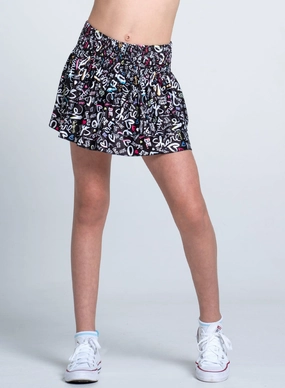 ArticulatedElbowShaping Love Letter Smocked Skirt - Girls