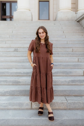 Lorielle Dress Casual Comfort Geometric-pattern