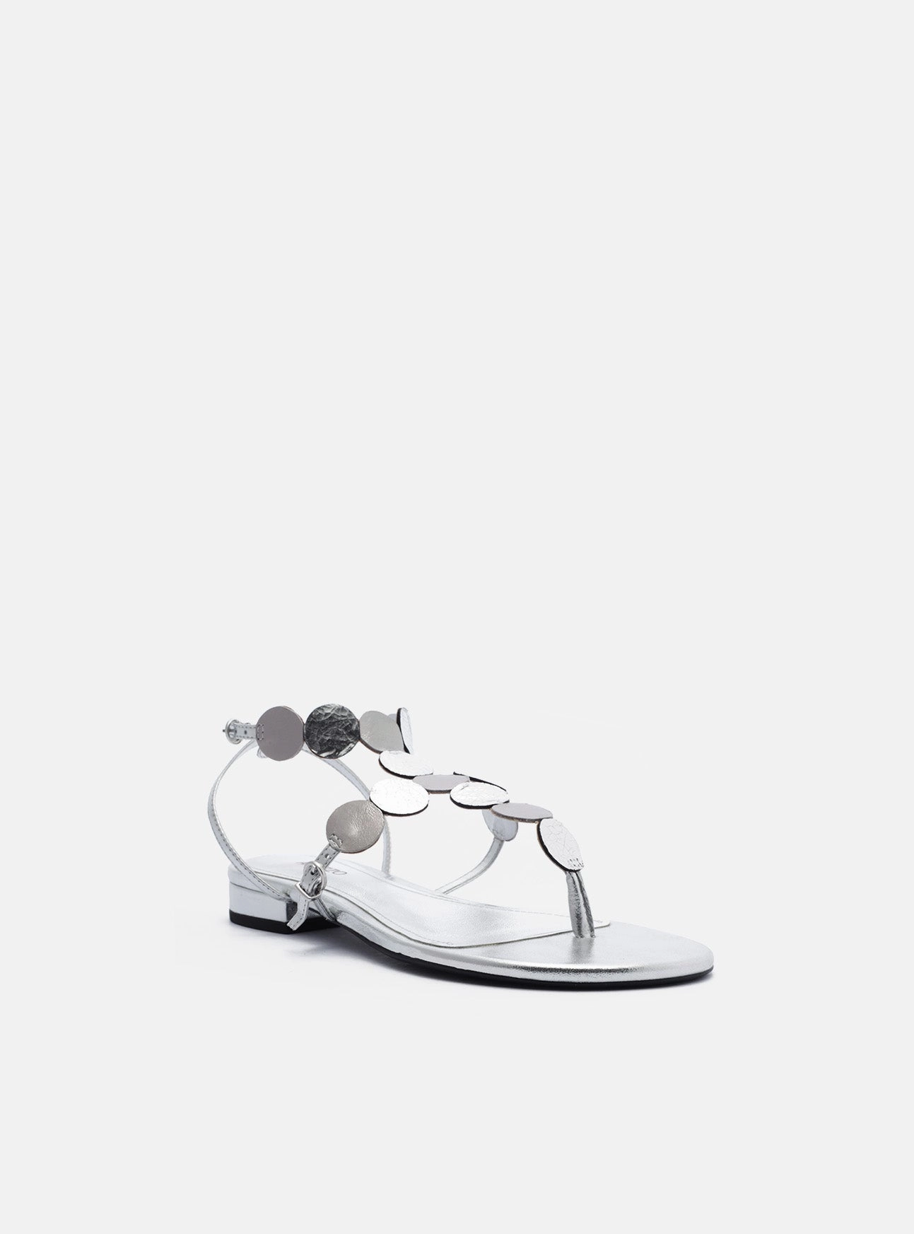 Holly Leather Flat Free Step Slide Fit