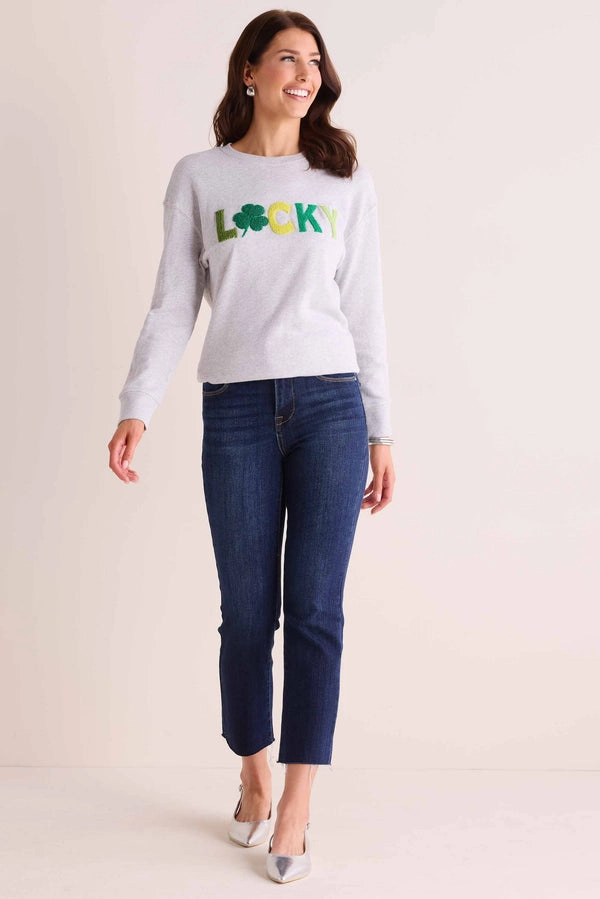 LUCKY SWEATSHIRT Low Impact Manufacturing EcoCertified Material