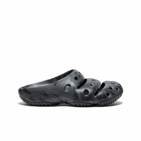 Slip-Resistant Sole Breathable Material Men's Yogui Clog  |  Black Marble