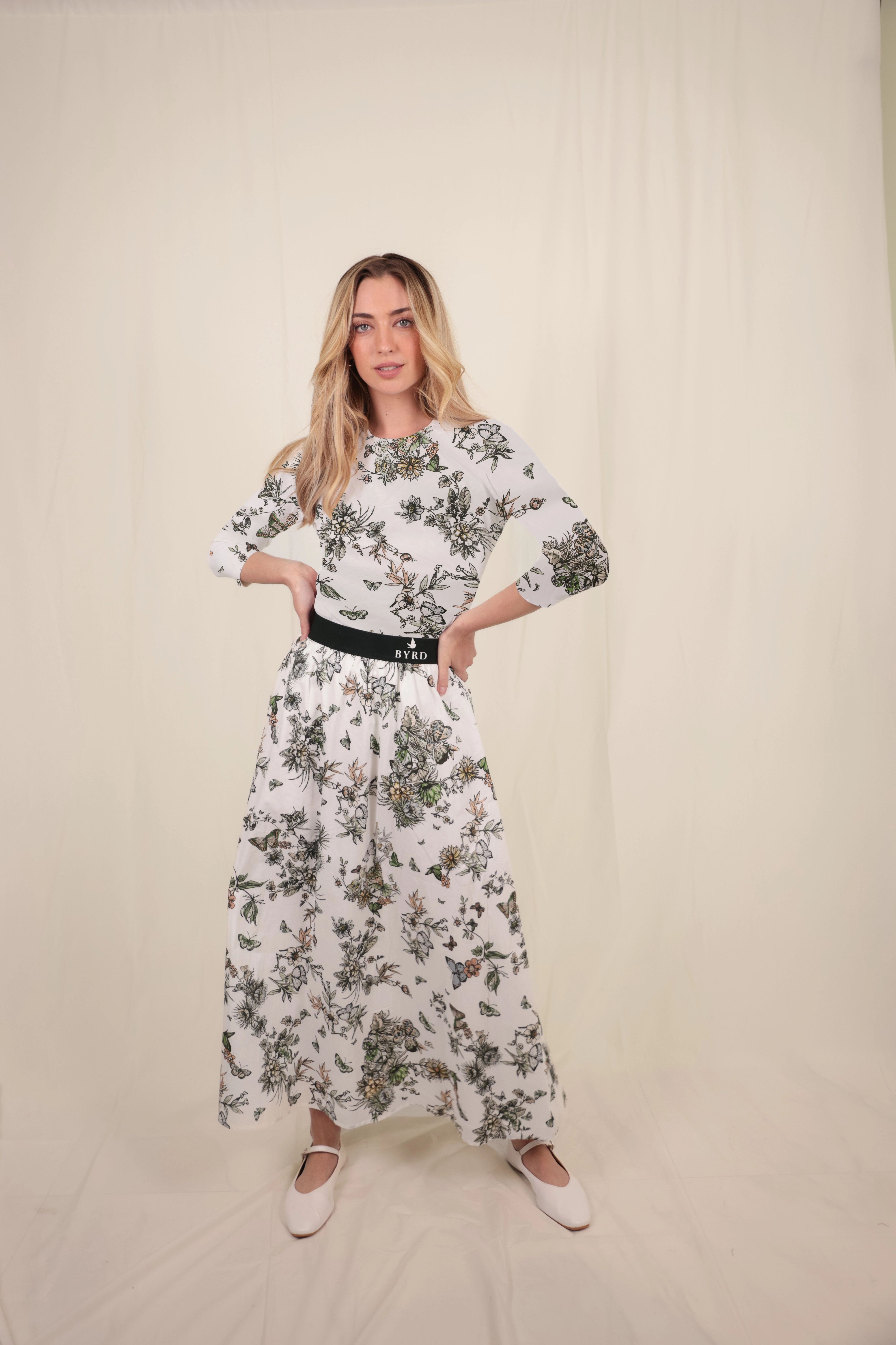 Lyne Tee Resilient Fabric Blend Layered Hem Detailing