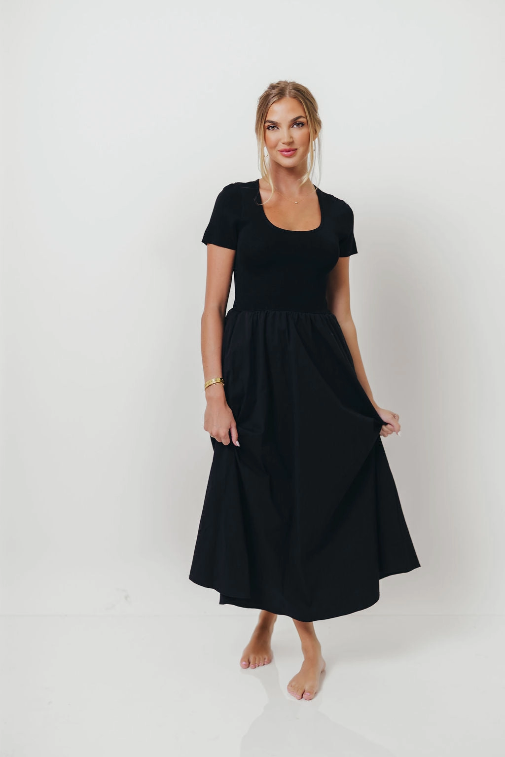 Tailored Piece Lynette Maxi Dress in Black