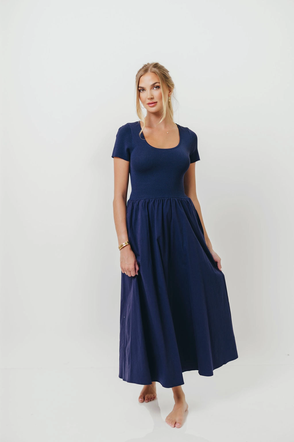 Lynette Maxi Dress in Navy Fashionable appearance