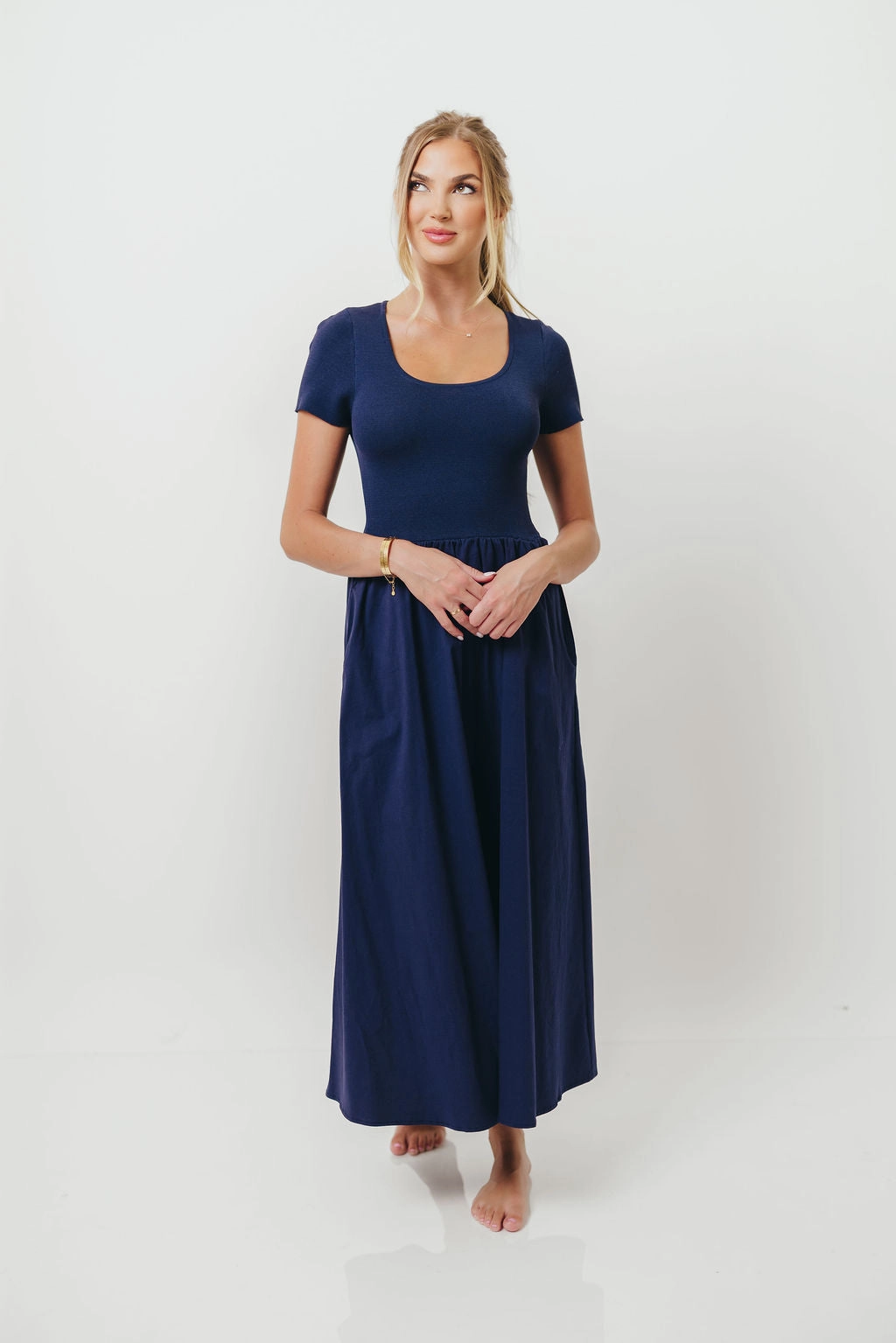 Effortless Wear Lynette Maxi Dress in Navy
