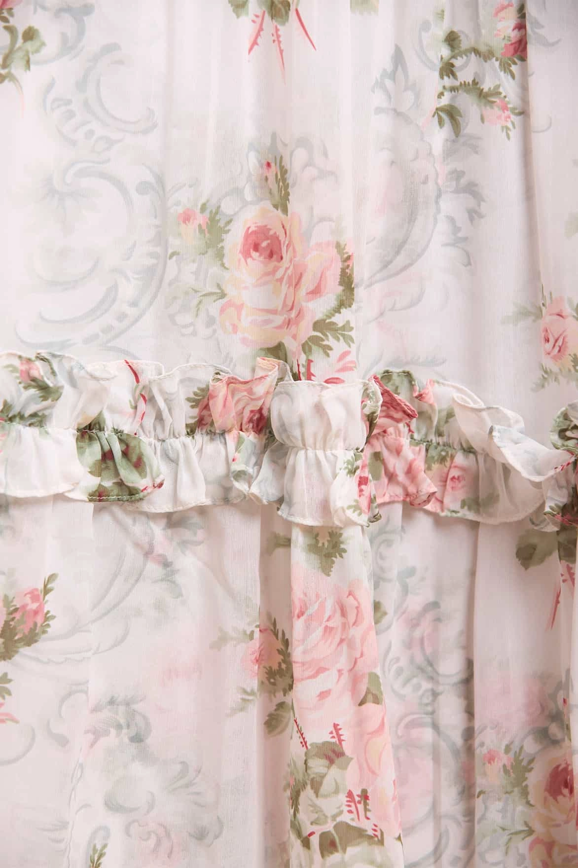 Sleek and Simple Madame Rose Carla Chiffon Ankle Gown