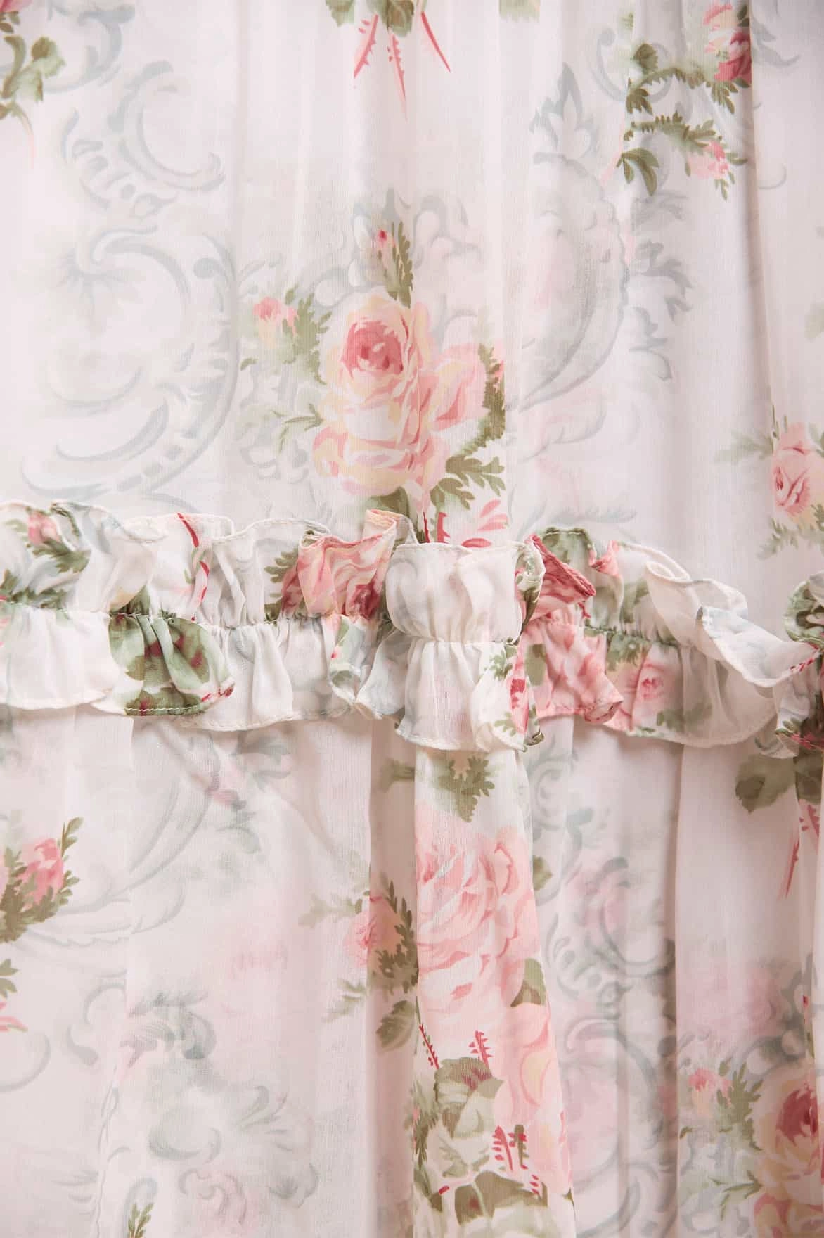 Silk Air Trend Glow Madame Rose Carla Chiffon Ankle Gown