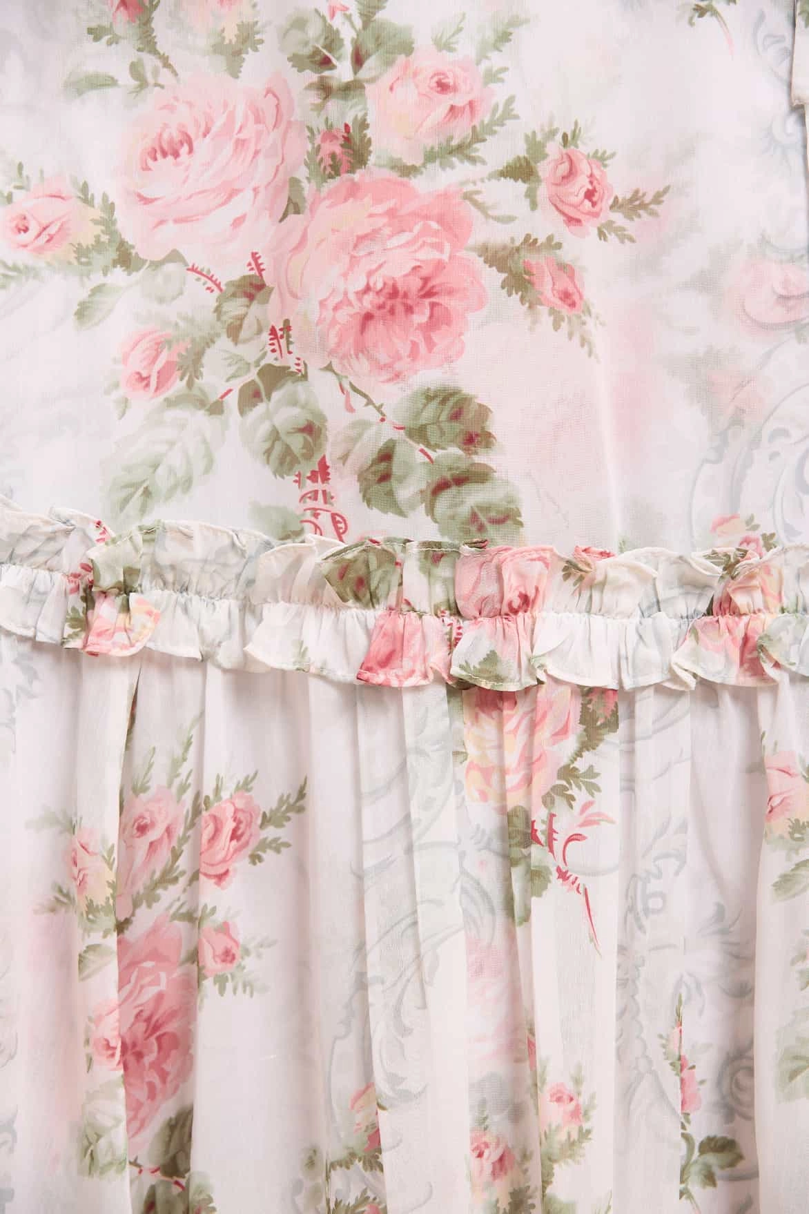 Modern Cut Texture Edge Madame Rose Carla Chiffon Cape Ballerina Dress