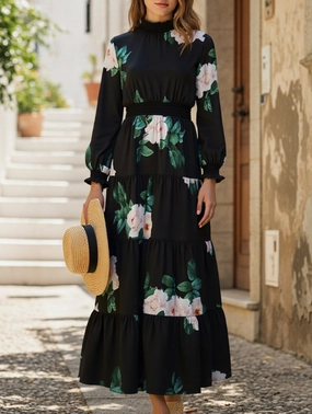 Made-and-match printed made-and-Dresses Anti-Static-Finish Balanced Lines