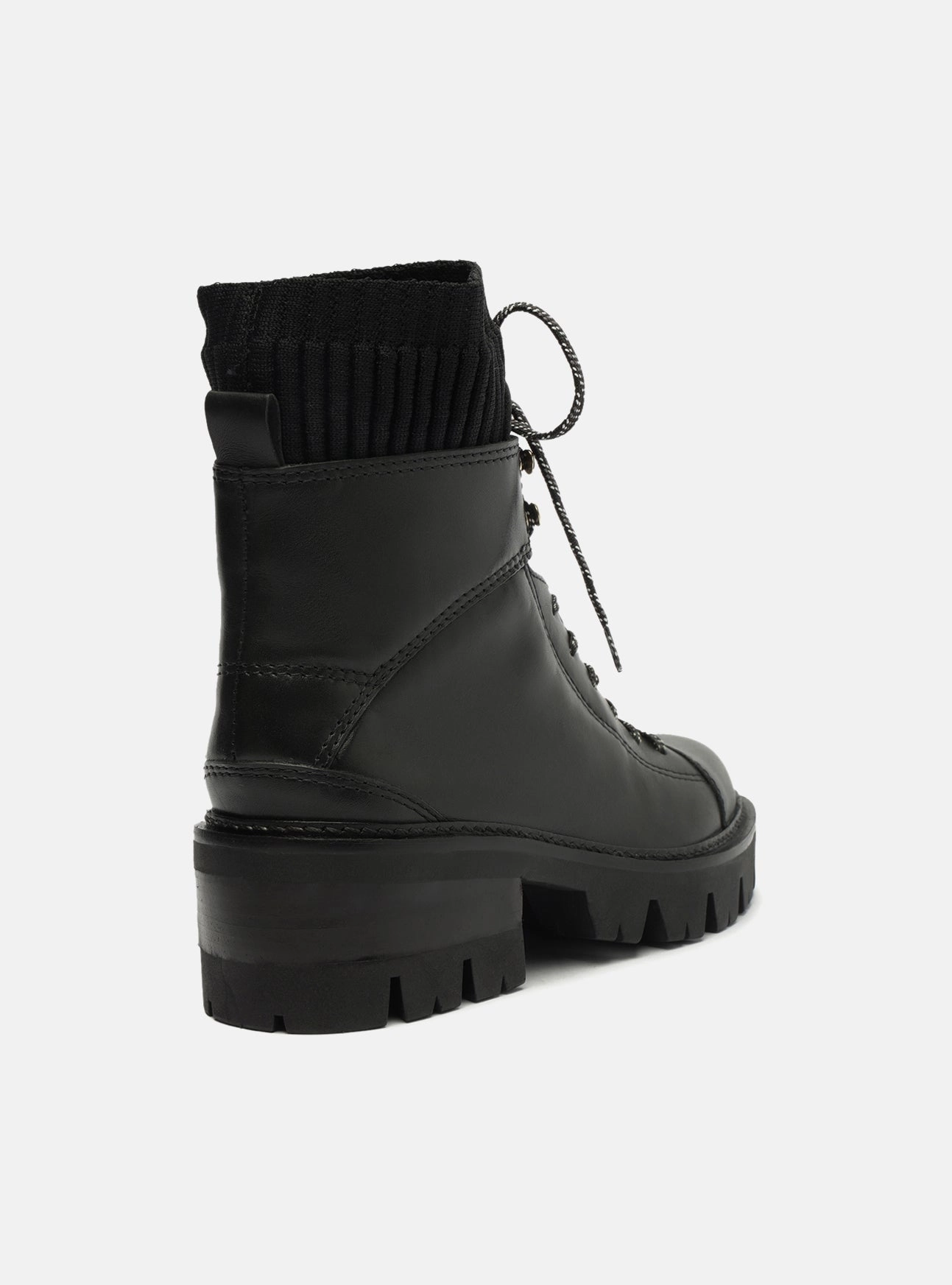 Modern Design Zip Up Style Madelyn Leather Tractor Boot