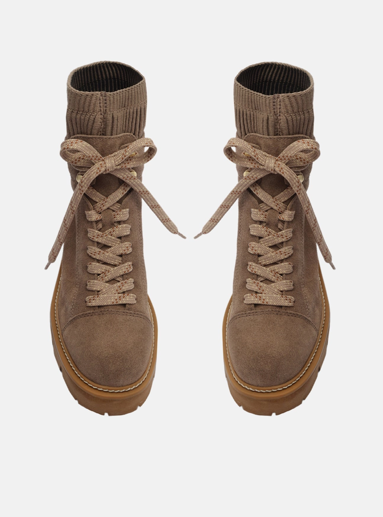 Madelyn Leather Tractor Boot Padded Collar Lining