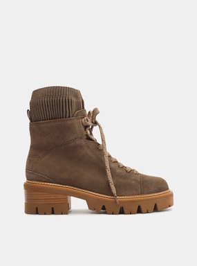 Shock Diffusing Heel Madelyn Leather Tractor Boot