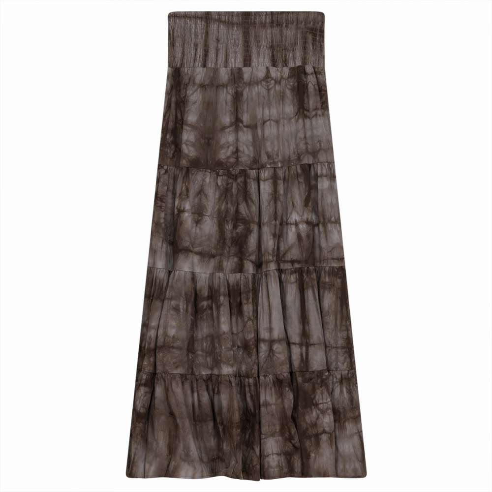 Polished Look Summer Outfit Mademoiselle Tie Dye Gauze Tiered SB3CM8282SL