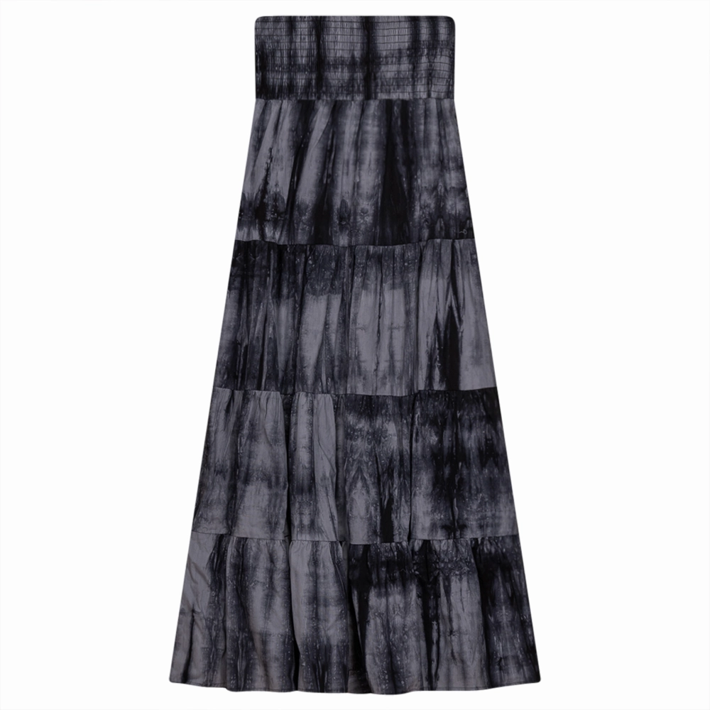 Mademoiselle Tie Dye Gauze Tiered SB3CM8282SL Tassel accents