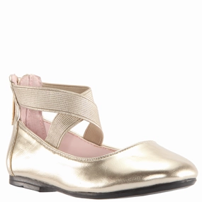 MARISSA-PLATINO METALLIC Derby Style Functional Design