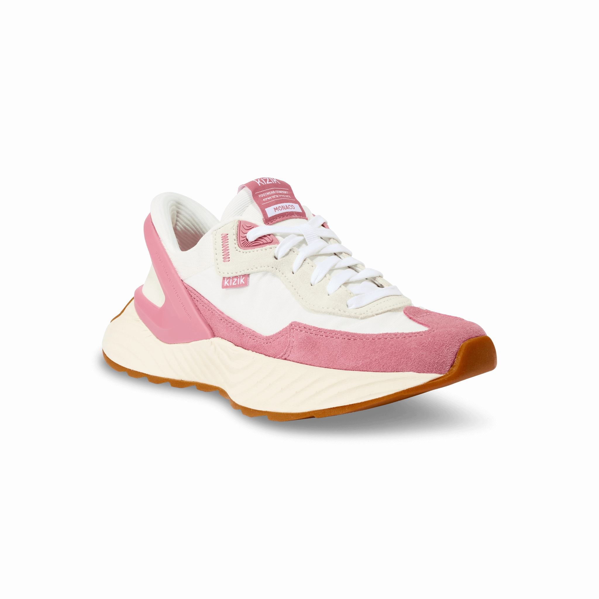 Women's Monaco - White/Wild Rose Bright tone Rolling Motion Design