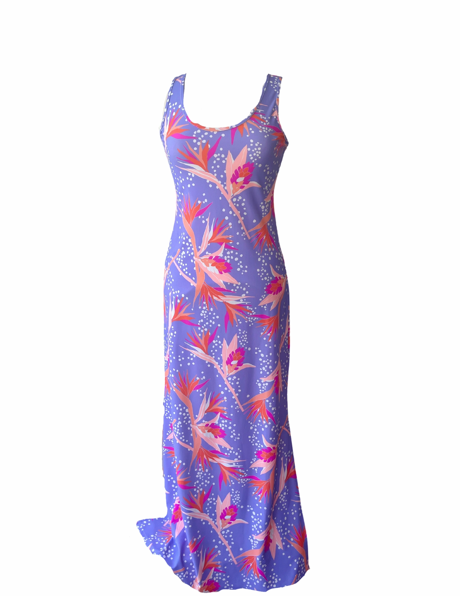 Date Vibe Maui Maxi Dress Tropical Birds of Paradise