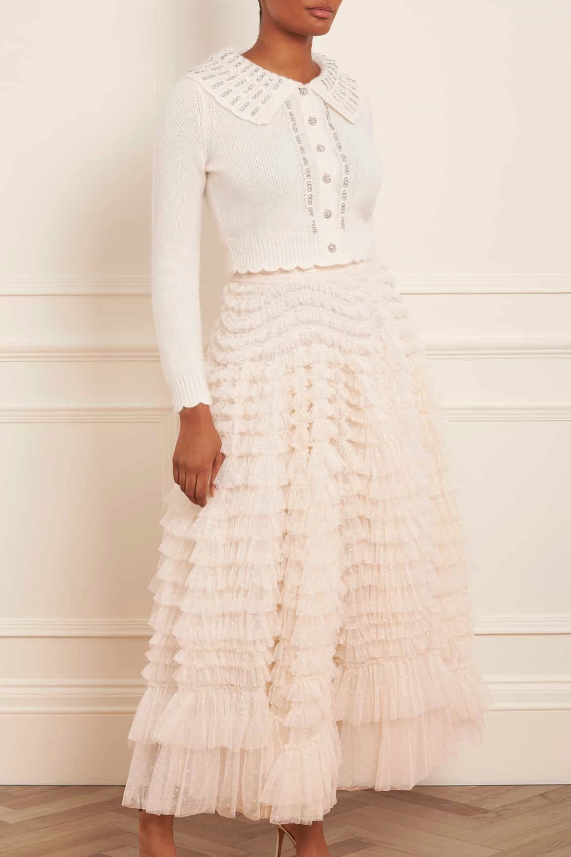 Hattie Ruffle Ankle Skirt Family Celebration