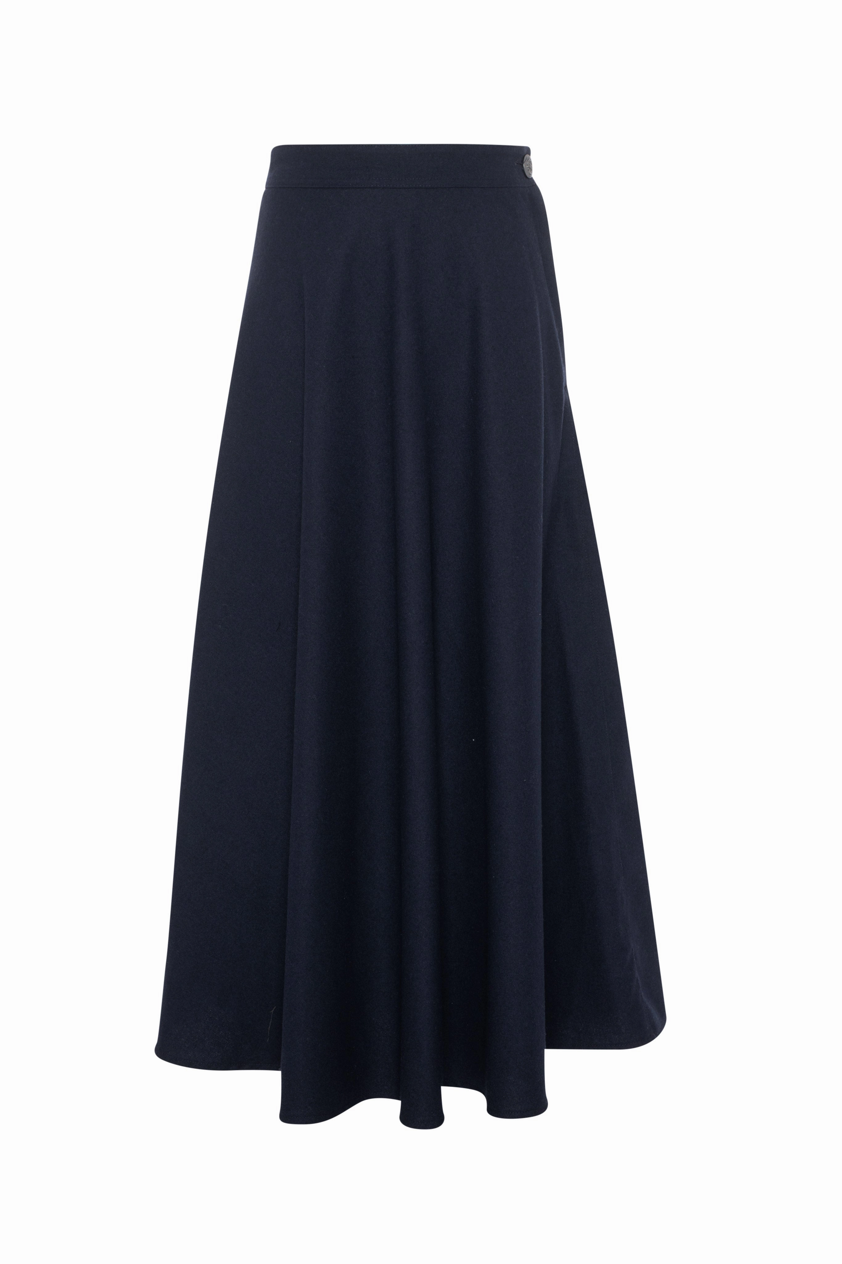 Soft Styling Maxmrkt Navy Wool 2 Panel Skirt DW3M8968ZWN