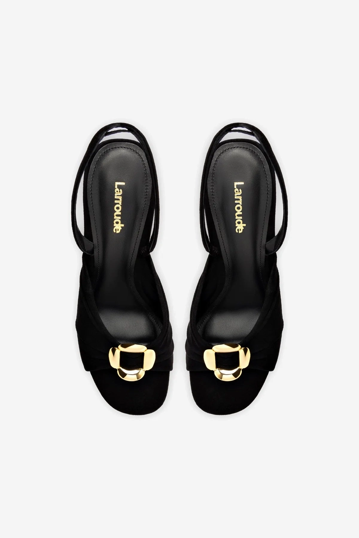 Mayfair Sandal In Black Suede Recycled Rubber Composite Memory Foam Wellness Seekers