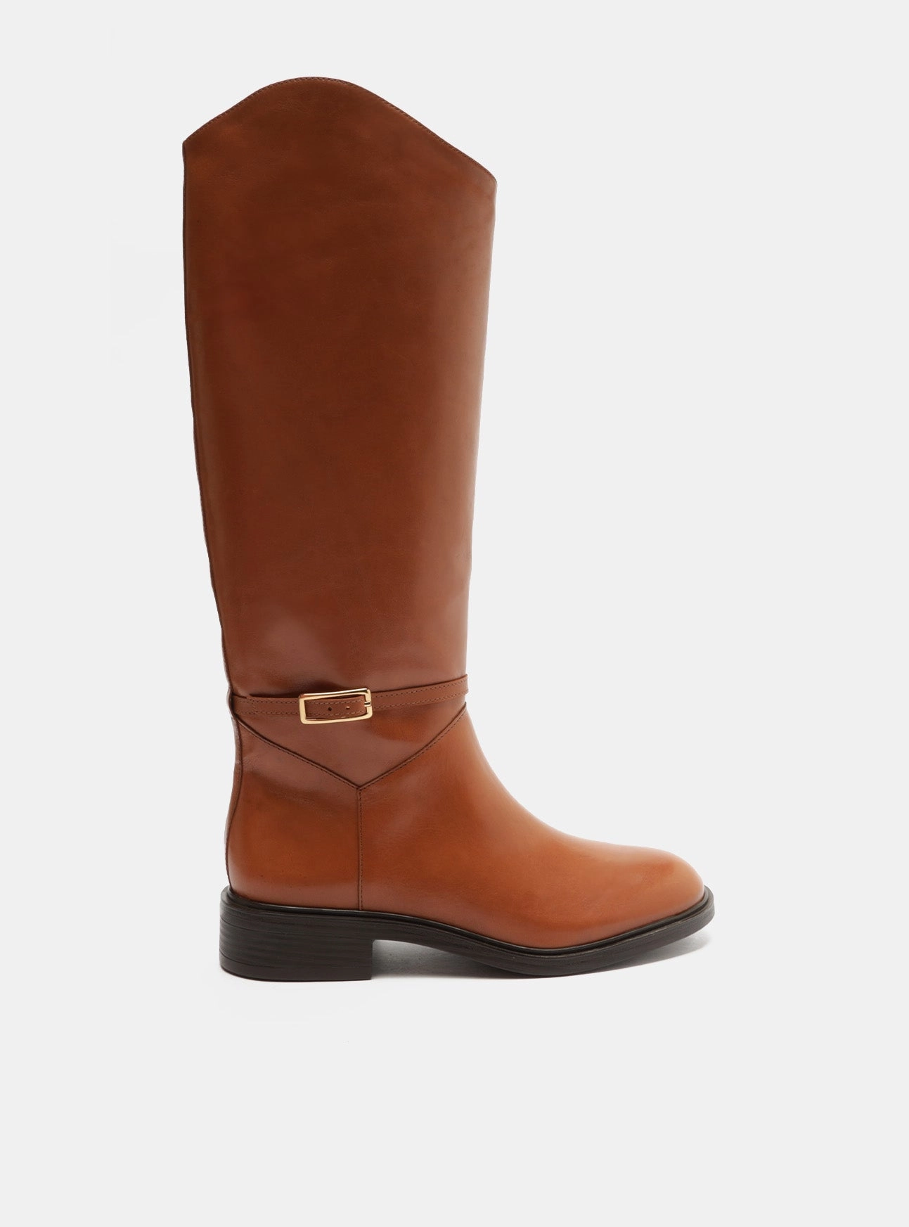 Cozy And Warm Mckenna Leather Block Boot