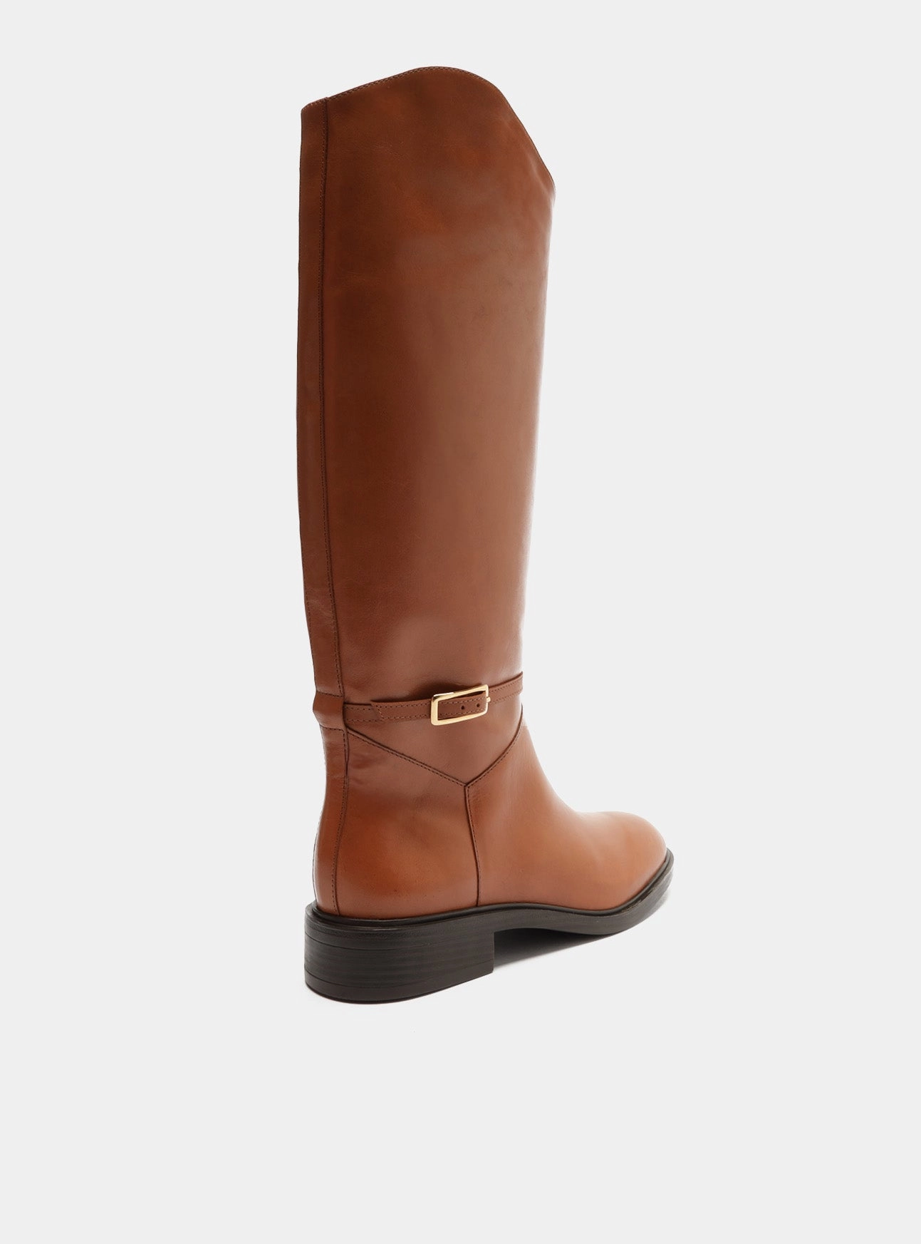 Mckenna Leather Block Boot Neutral Build Enhanced grip