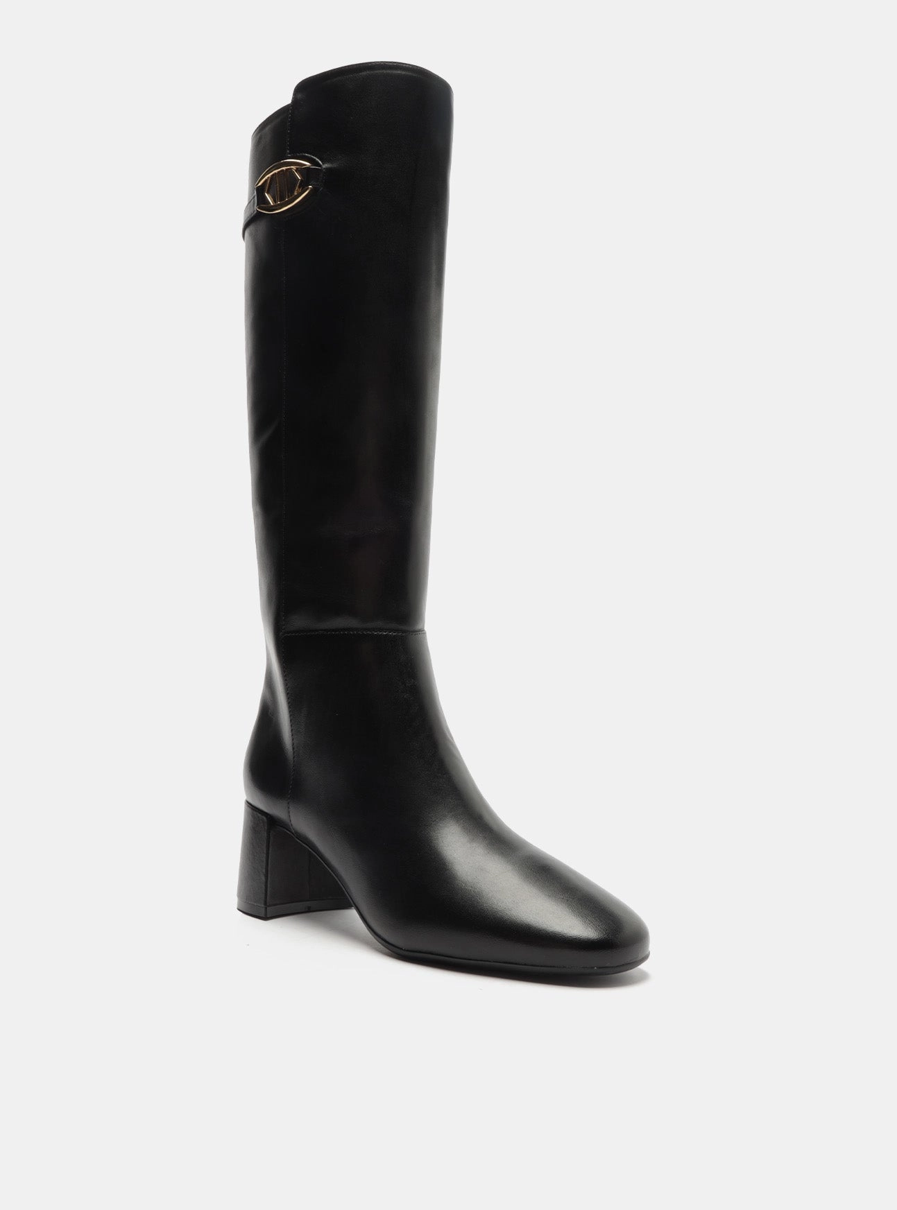 Square Toe Mckinley Leather Block Boot