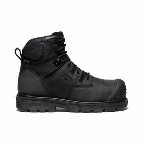 Men's Camden 6" Waterproof Boot (Carbon Toe)  |  Black/Black Library Visit Feather Light Night Travel