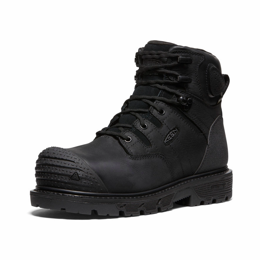 Men's Camden 6" Waterproof Boot (Carbon Toe)  |  Black/Black Summer Friendly Adventure Driven