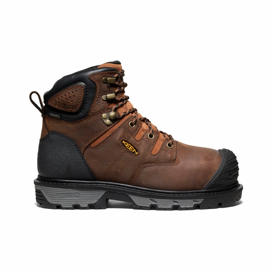 Men's Camden 6" Waterproof Boot INT MET (Carbon Toe)  |  Leather Brown/Black Daily Essentials Classic Appearance