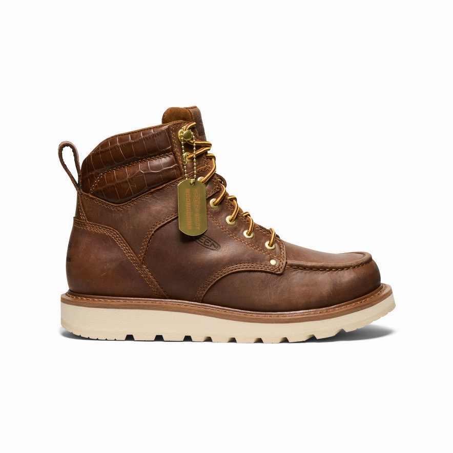 Ultimate Style Men's Cincinnati 6" Boot (Soft Toe) x Noon Goons   |  Leather Brown/Off White