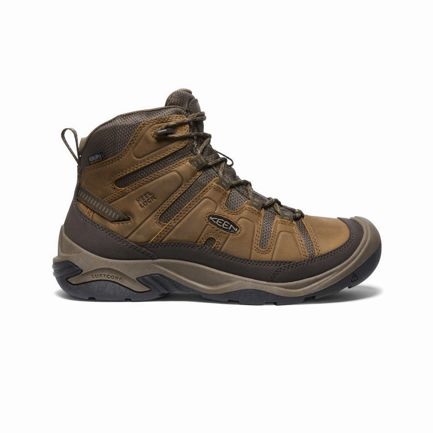 High-Quality Leather Men's Circadia Waterproof Boot  |  Bison/Brindle