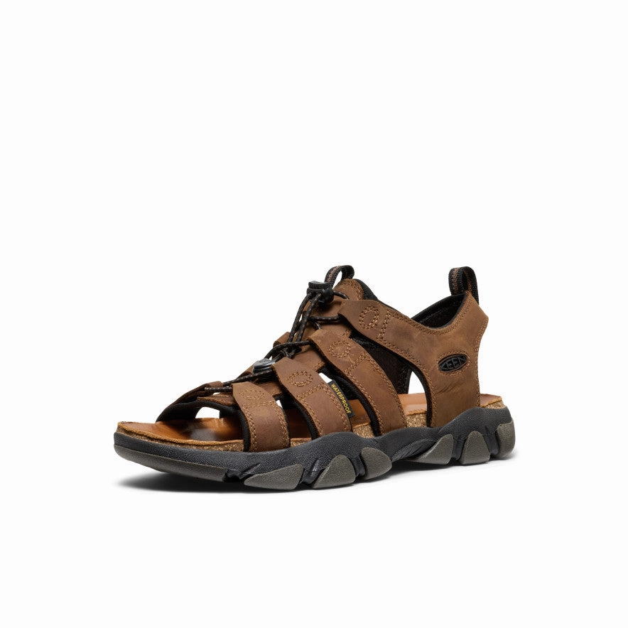 Summer Travel Footwear Wear Anywhere Men's Daytona II Sandal  |  Bison/Black
