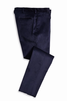 AntiPillingFabric Eco Friendly Material Men's English Stretch Cord Pant Navy