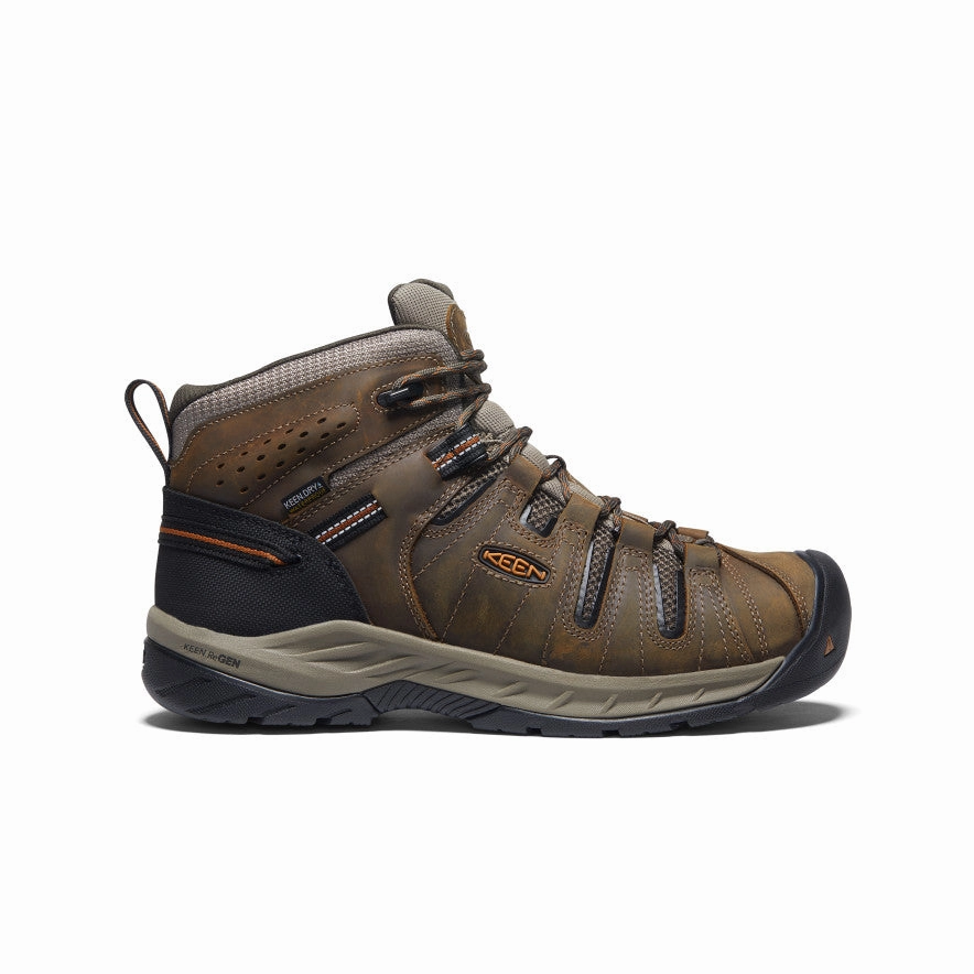 Adventure Driven Insulated River Crossing Men's Flint II Waterproof Mid (Soft Toe)  |  Black Olive/Brindle