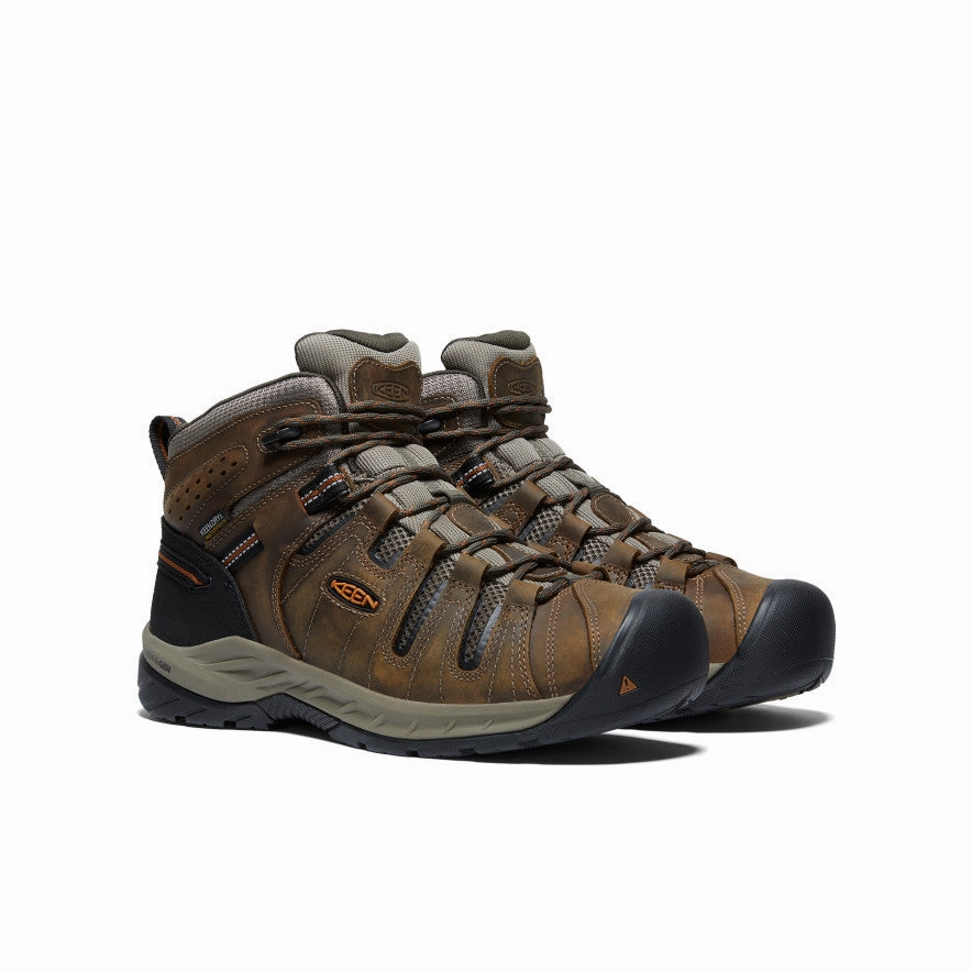 Men's Flint II Waterproof Mid (Soft Toe)  |  Black Olive/Brindle Transitional Look