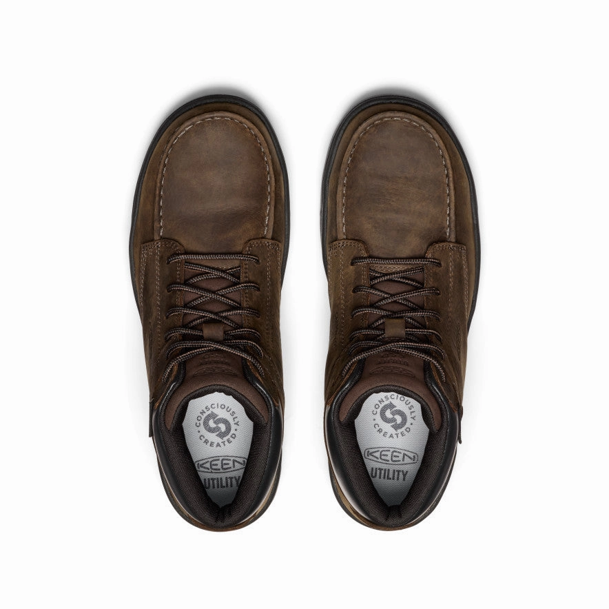 Long Last Seamless Comfort All Day Worker Men's Gibson ESD Boot (Carbon Toe)  |  Cascade Brown/Black