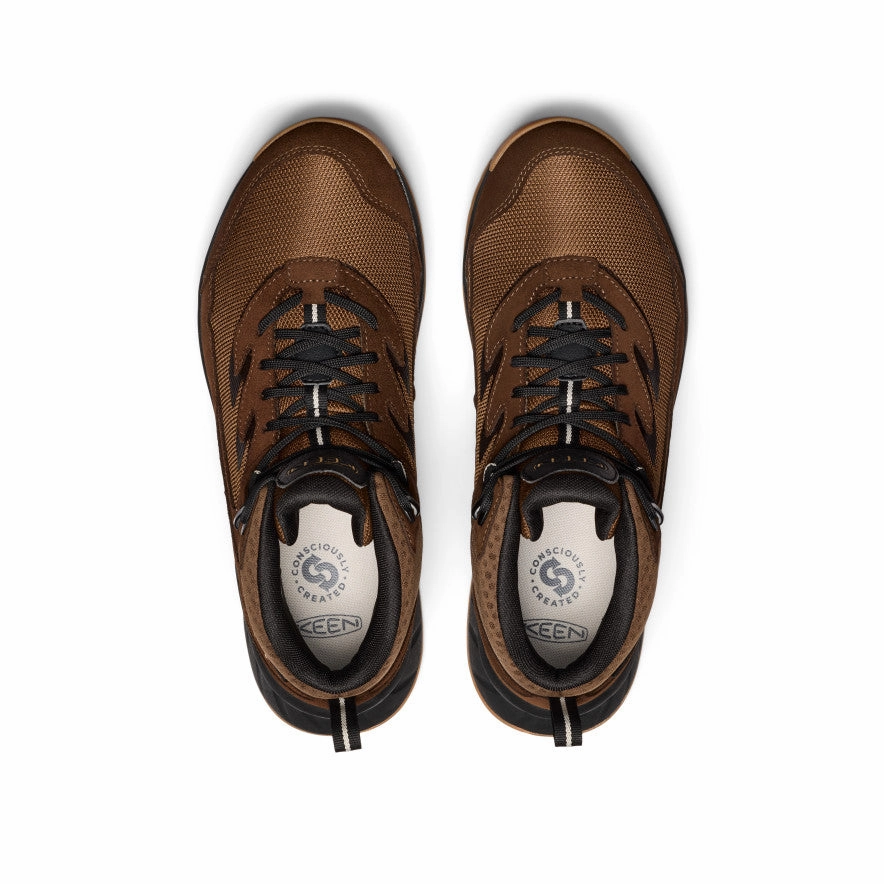 Men's Hightrail Waterproof Hiking Boot  |  Dark Earth/Oak Buff Reliable Grip Traction Line